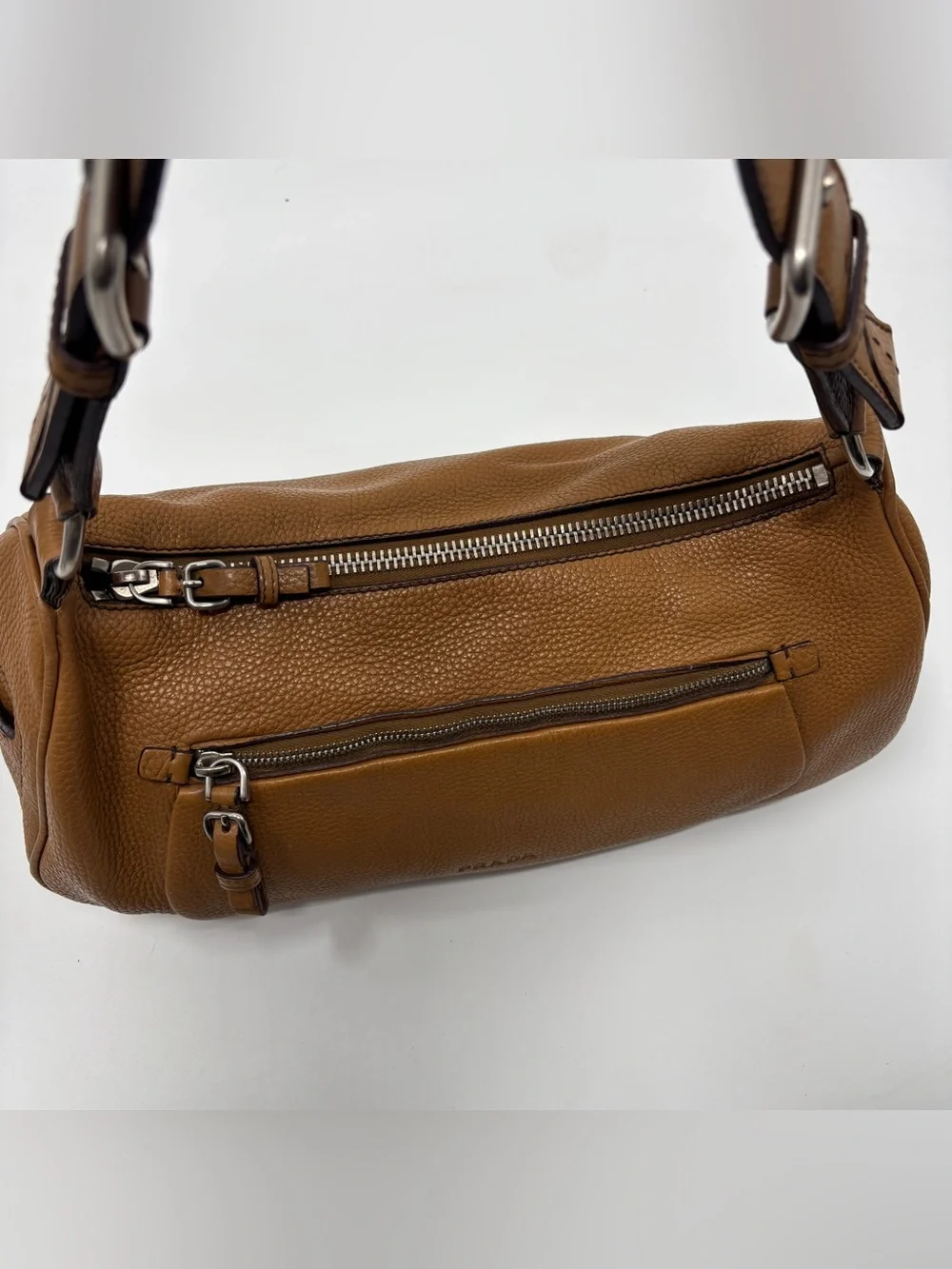 Prada Y2K Camel Brown vitello daino Bag